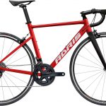 Vélo route Adris l'asphalte, shimano sora 9v rouge sang