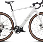 Vélo gravel électrique Cube nuroad hybrid c:62 race 400x desertstone´n´green