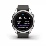 Fēnix® 7S Pro Solar Edition | Silver avec bracelet gris – Image 6