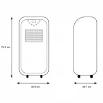 Climatiseur rafraîchisseur Splus CM 8 mobile 2300W – Image 2